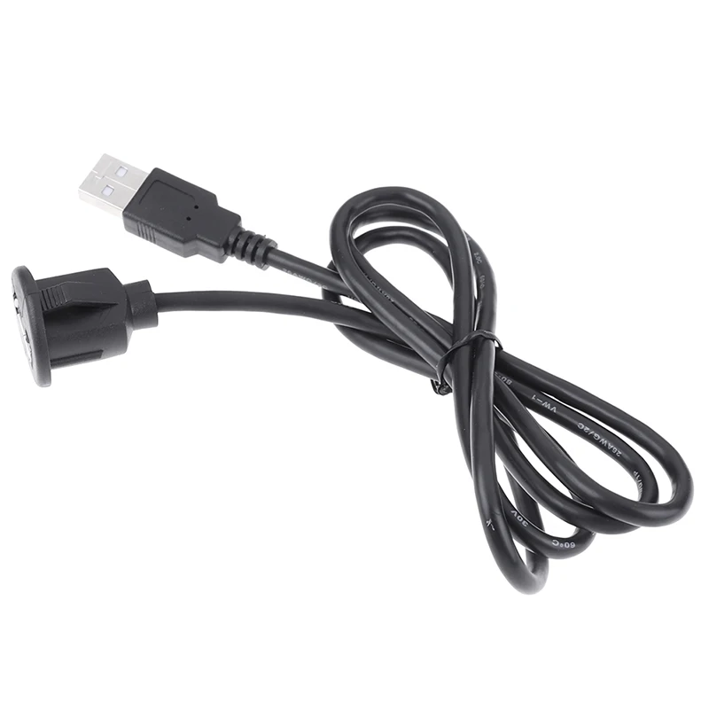 자동차 대시 보드 마운트 USB 2.0, 암수 소켓 확장 패널 케이블, 1m PC