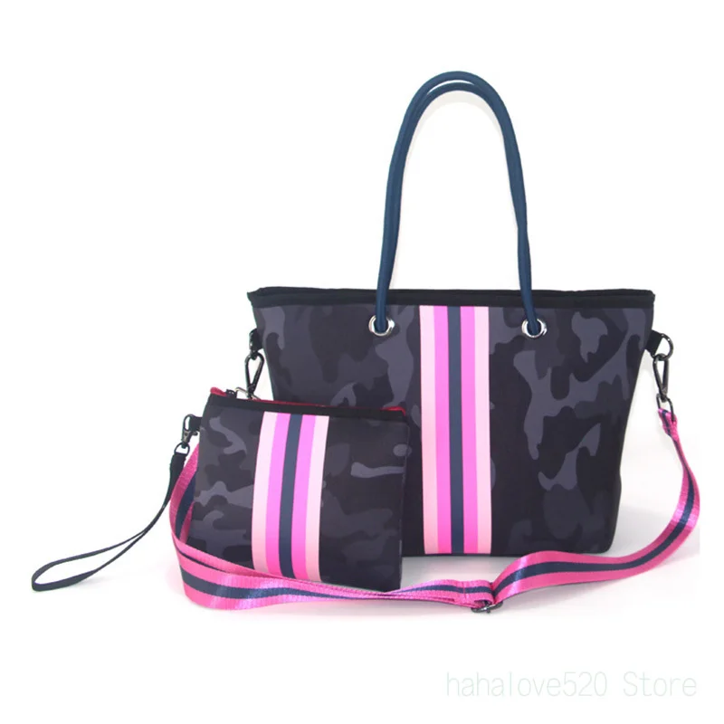 

European American Shoulder Bags Cross-body Handbag Female Briefcase Neoprene Beach Bags Summer Waterproof Travel Bag