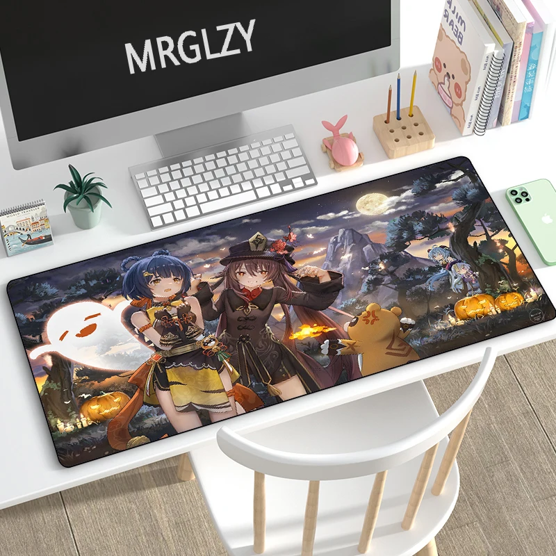 

Genshin Impact Anime Busty Beauty Anti-slip Rubber Placemat HU TAO Mouse Pad Keyboard Mousepads Desk Mat for Laptop Gamer Pad