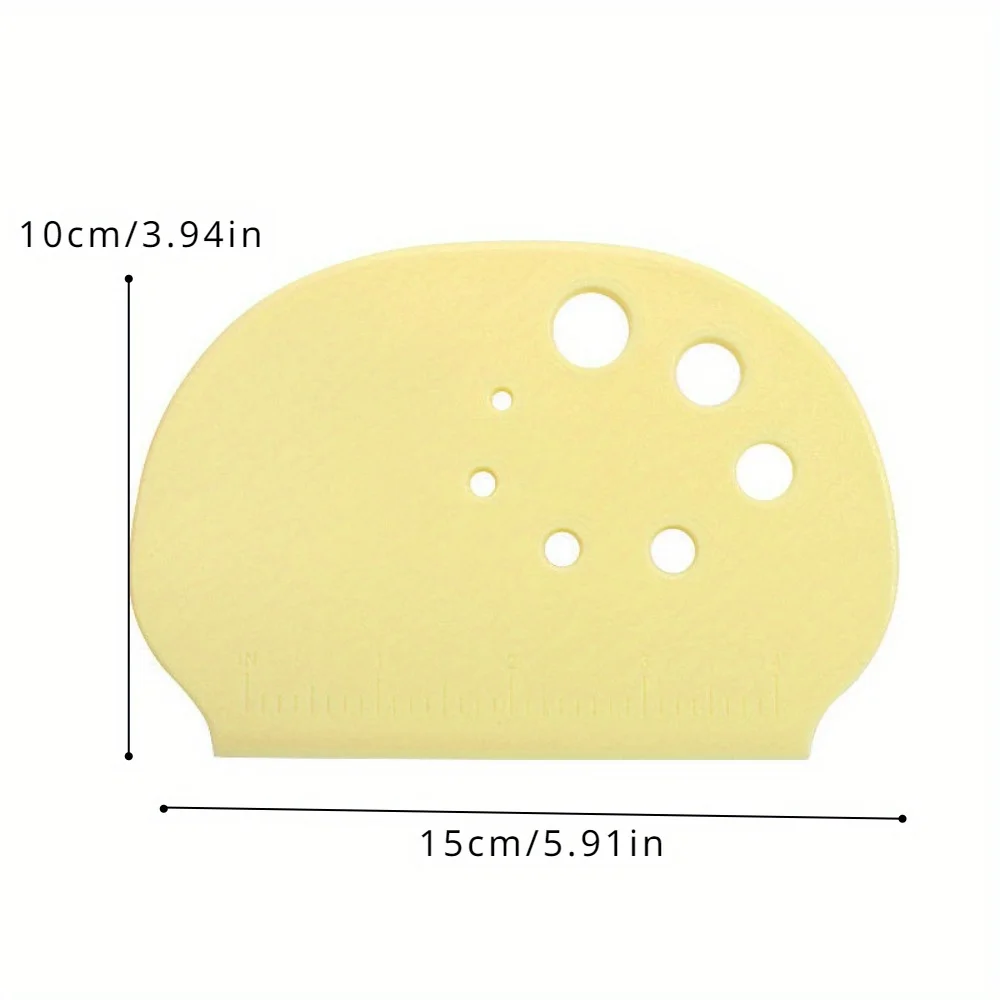 1PC Double-sided with Scale Cutting Knife Food-grade Pp Plastic Scraper Baking Scraper Cookie Cutter Baking Kitchen Tools