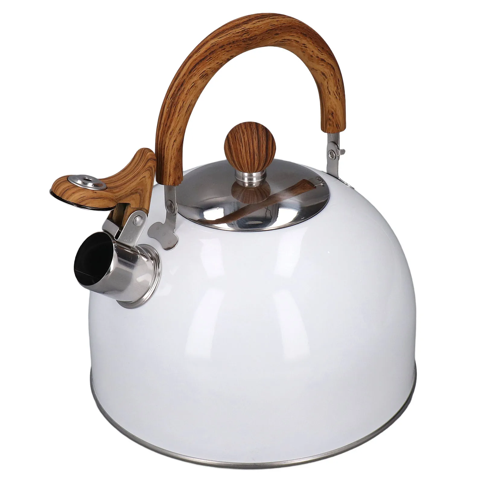 Bouilloire à Thé En Inox 1,2 L – Acier Inoxydable 304, Base Large, Poignée Anti-chaleur, Pour Toutes Plaques