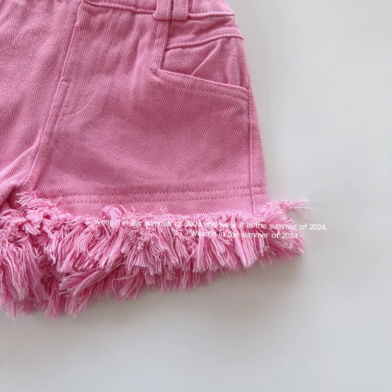 Girls Tassel Denim Shorts 5