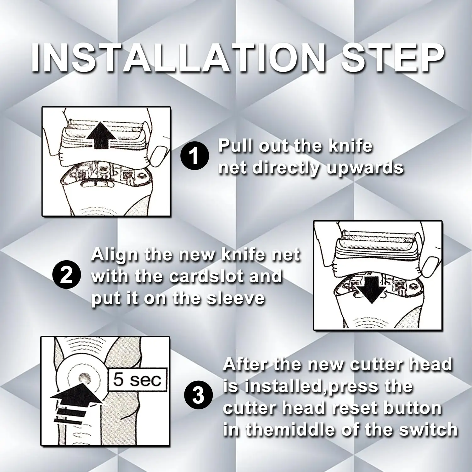 Premium Shaver Replacement Head