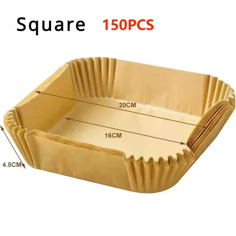Non-Stick Square Paper Liners for Baking, Roasting, and Microwave Cooking