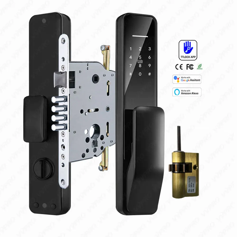 

Israel Type Doors TTLOCK APP Fingerprint Smart Door Lock Electronic Fingerprint Digital Lock with Alexa Google Home G20