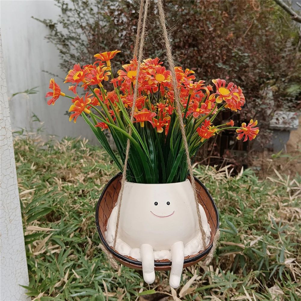 Vaso per piante sorridente – Novità vaso da fiori in resina con
