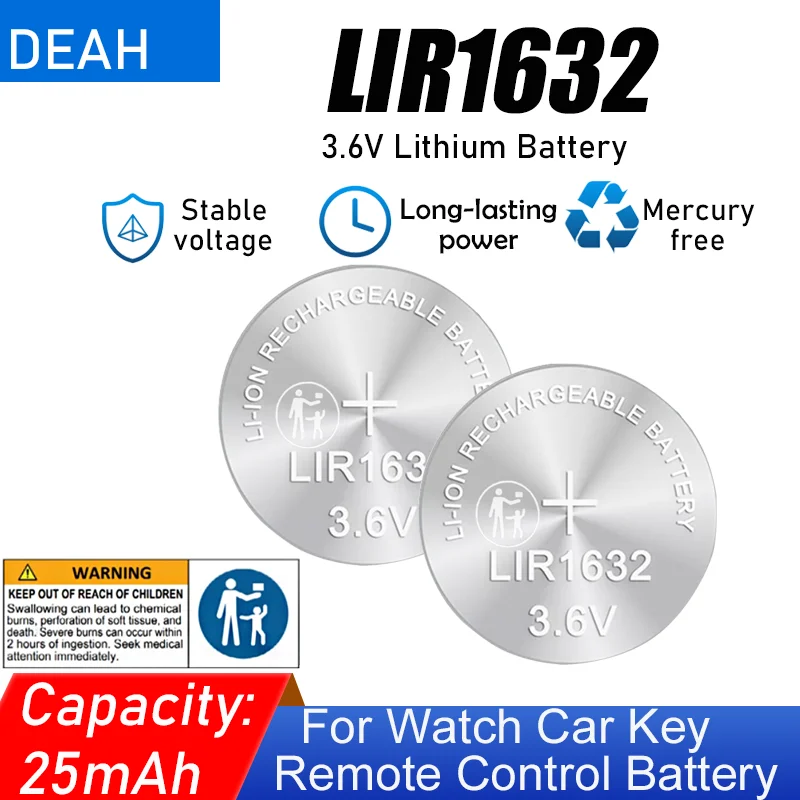 Energizer 1632 Lithium Coin Battery, Pack ECR1632BP The, 50 OFF