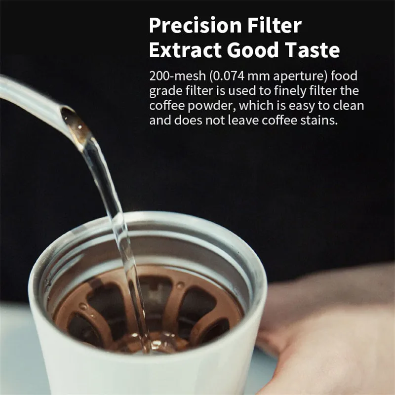 Smart rejsekrus Moka kaffetumbler 430ML rustfrit stål termisk vakuum vandflaske bærbar touchskærm_voghion.com