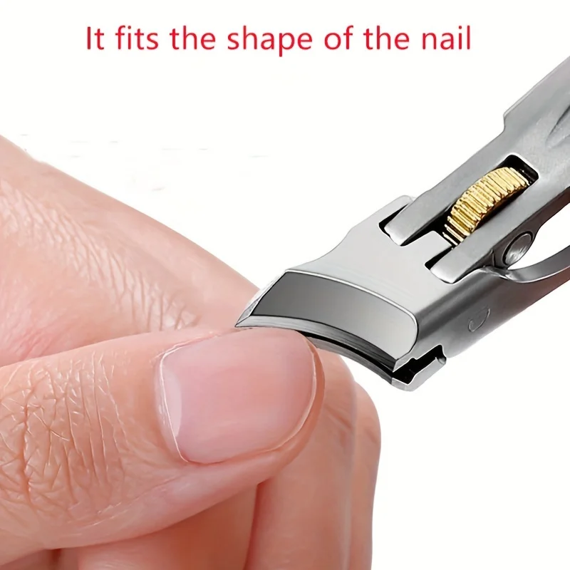 Nail Clipper Set Nail Clippers Manicure Nail Clipper Set Nail Clippers Kit Stainless Steel Nail Clippers with Precision Slant Edge-Sharp, Durable for Thick & Ingrown Toenails, Splash-Proof Design