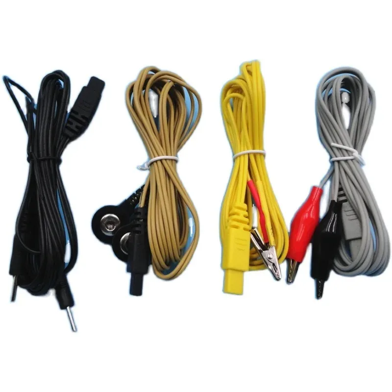 6pcs Nerve Muscle Stimulator Cable Parts KWD808 Acupuncture Instrument Pulse Electroacupuncture Instrument Output Wire