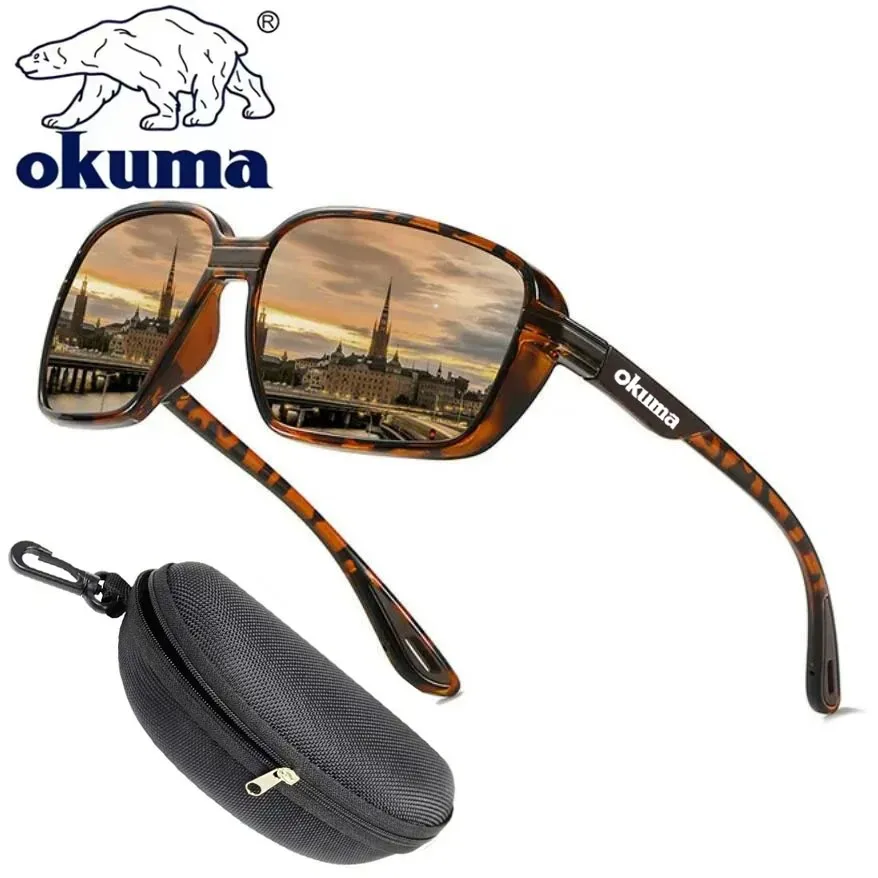 OKUMA 남성과 여성을 위한 새로운 패셔너블하고 멋진 편광 낚시꾼 선글라스, 운전, 사이클링 및 스포츠 고글