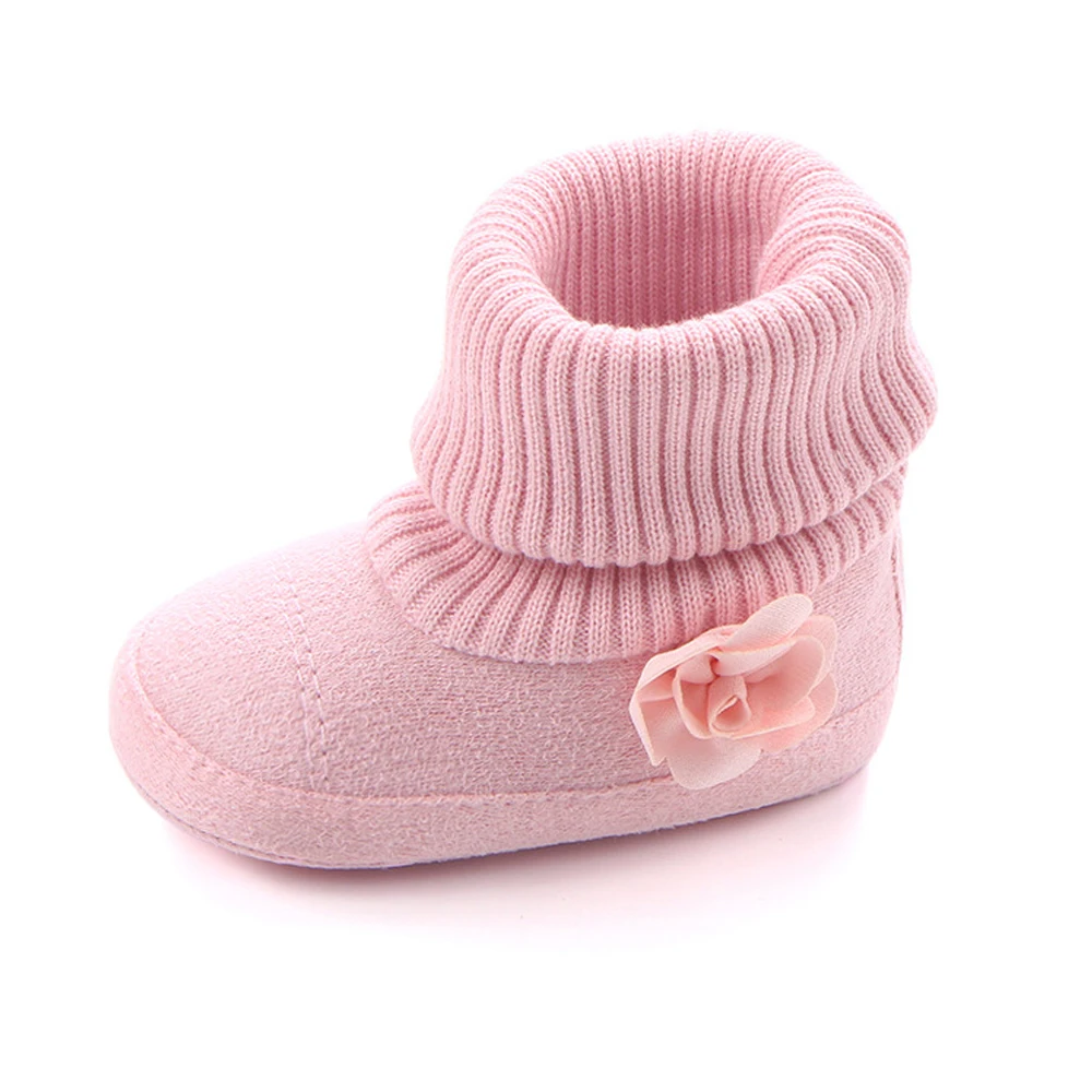 New Fashion Infant Girl Booties Shoes Newborn Footwear Toddler Cute Flowers Princess for 1 Year Christian Baby Item Shower Gifts