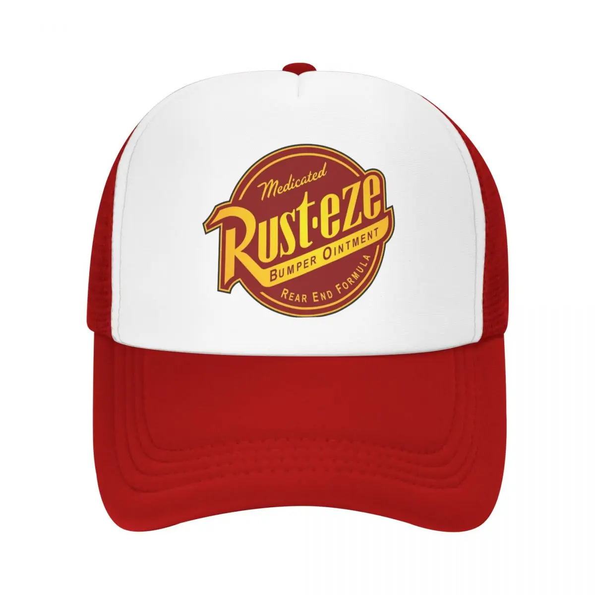 Medicated Rust.eze Lightning Mcqueen Mesh Trucker Hat Trendy Summer Breathable Mesh-back Sun Caps Adjustbale For Casual Headwear 2