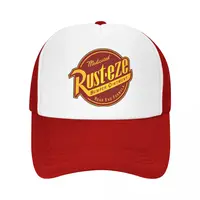 Medicated Rust.eze Lightning Mcqueen Mesh Trucker Hat Trendy Summer Breathable Mesh-back Sun Caps Adjustbale For Casual Headwear 2