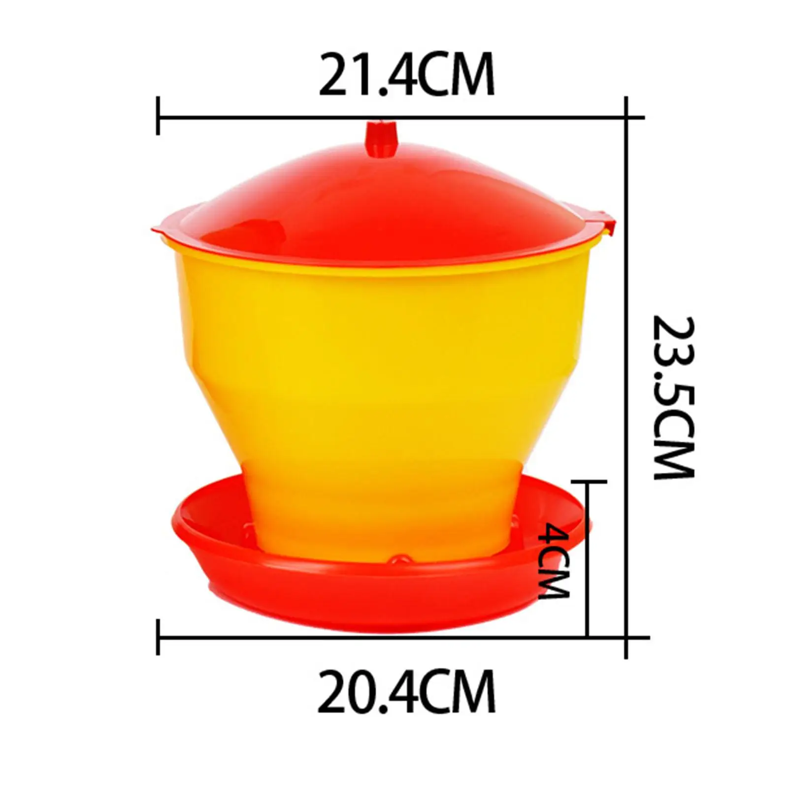 Chicken Feeder Chicken Water Feeding Bucket Auto Feeder Portable Bird Automatic Feeding Bucket for Pigeon Quail Budgie Hen Duck