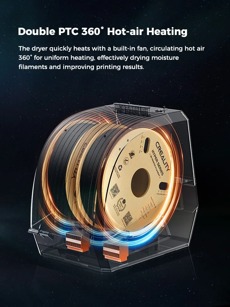 CREALITY SPACE PI フィラメントドライヤー 二巻 タイマー付き Amazon.co.jp: Creality Space Pi フィラメントドライヤー 1.75
