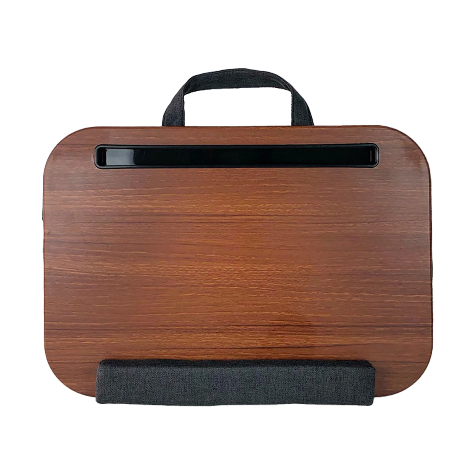 Wood Anti Slip Study Notebook Stand Travel Working Home Office Students With Pillow Cushion For Bed Laptop Desk Tablet Slot laptop stand