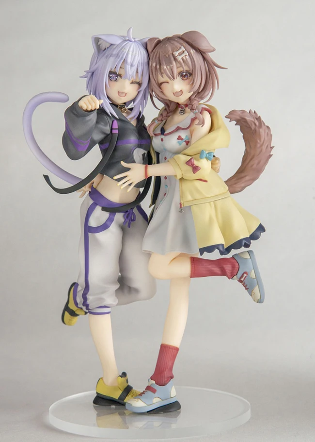 

Anime Uncolored Resin Figure Kit Inugami Korone Nekomata Okayu Unpainted Garage Resin Kit Model GK