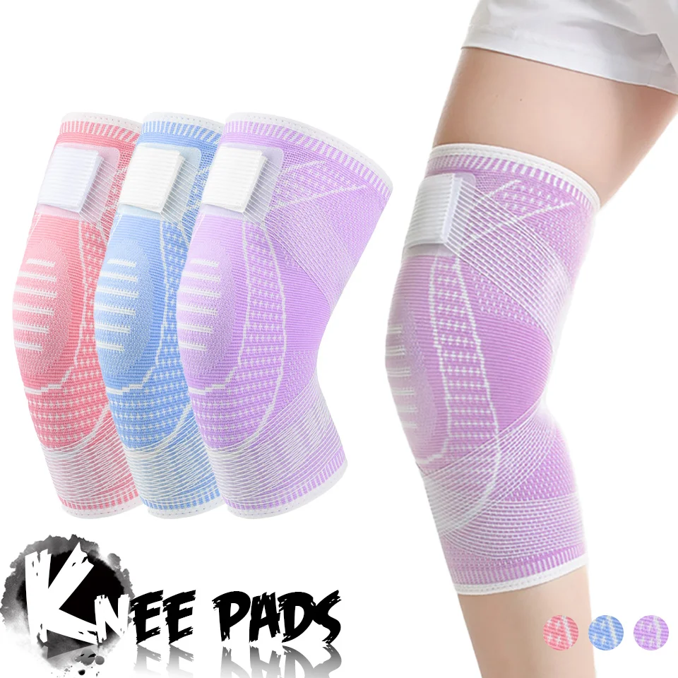 

1Pcs Compression Silicone Patella Support Knee Support Basketball Volleyball Knee Pads Joint Protector Elastic Sports Kneepad