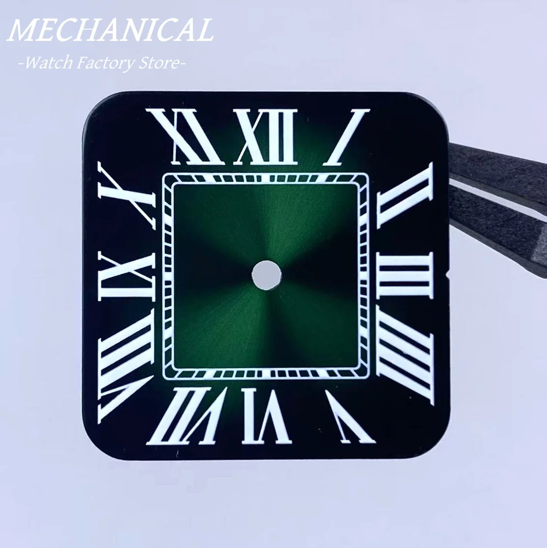 27MM Square Dial with Roman Numerals and Calendar