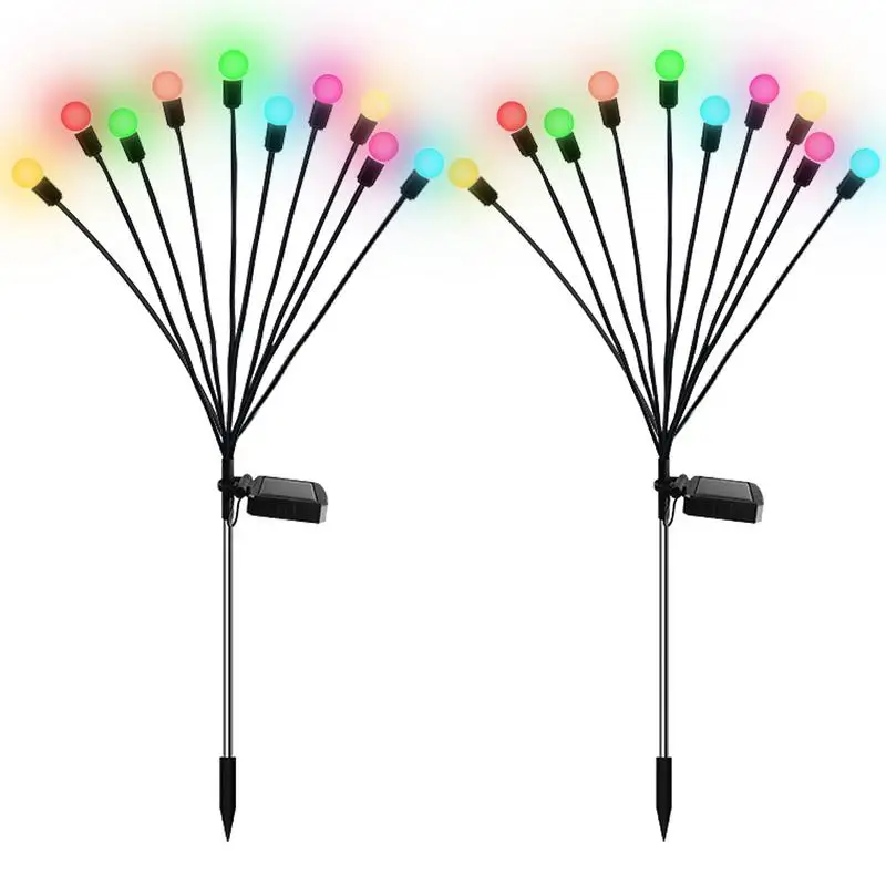 

Firefly Solar Lights Lightweight Garden Lights With Warm LED Lights Solar Ornament Lights For Patio Driveway Pathway