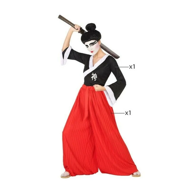 Disfraz de samurai para mujer