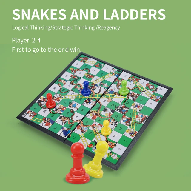 1 2 3 4 jogos de jogadores: Ludo, Cobras e escadas, Xadrez e mini