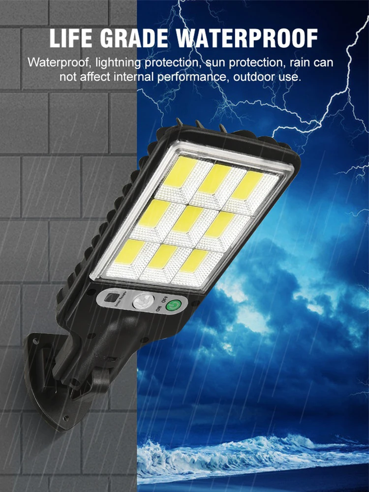 

LED Solar Powered Dusk to Dawn Outdoor Motion Lights,Security Flood Light for Yard,Garden, and Playground, IP65 Waterproof Light