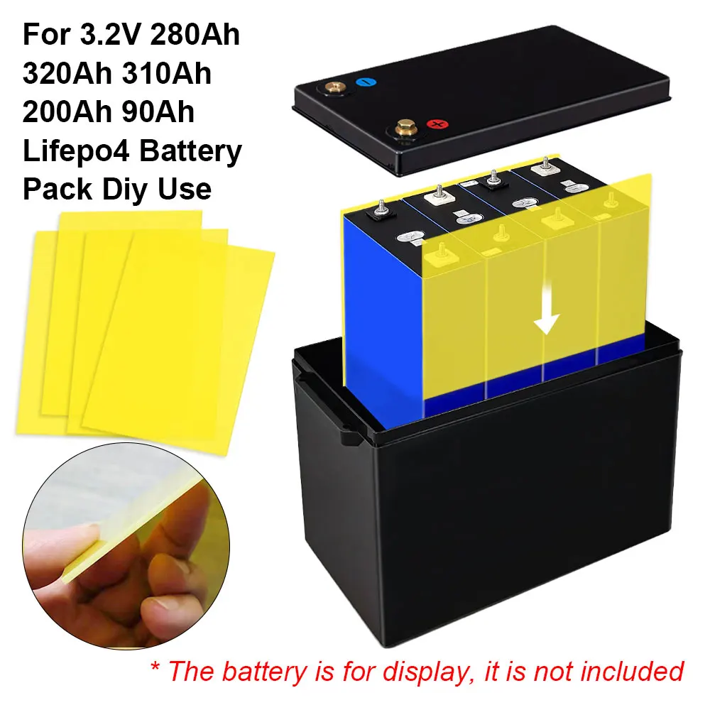 Yellow Epoxy Fiber Board EVA Insulation For 3.2V 280Ah 320Ah 310Ah 200Ah 90Ah Lifepo4 Battery Pack DIY Electoric Kit 3Pcs
