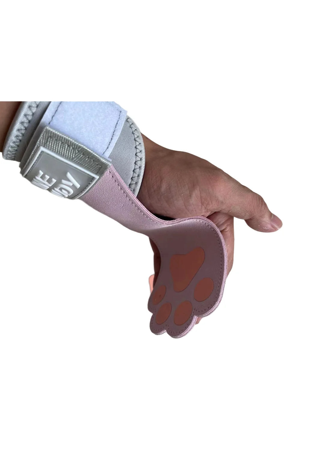 Dog Paw Cowhide Weight Lifting Grips Silicone non-slip With Wrist Straps Lifting Strap Gym Deadlifts Pull Ups Lifting Grip Glove 3