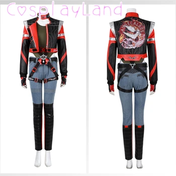 Panam Palmer Costume Cosplay Abiti Punk 2077 Uniforme Giacca da donna Vestito operato per regali di festa di Halloween Costume cosplay Panam