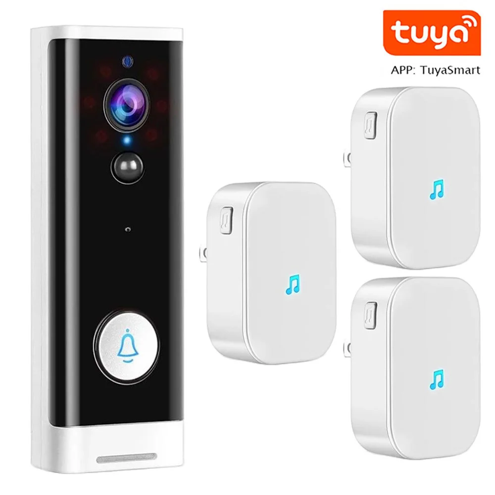 tuya-intelligent-wireless-doorbell-wifi-visual-cat's-eye-outdoor-monitor-waterproof-infrared-night-vision-video-door-bell