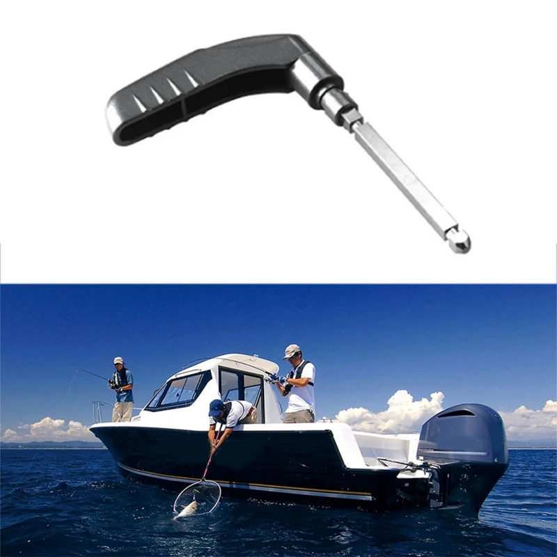 보트 모터 핸들 기어 시프트 블랙 및 실버 교체 부품, 선외 엔진용 야마하 9.9HP 15HP, 6B4-44111-00-4D, 1 개