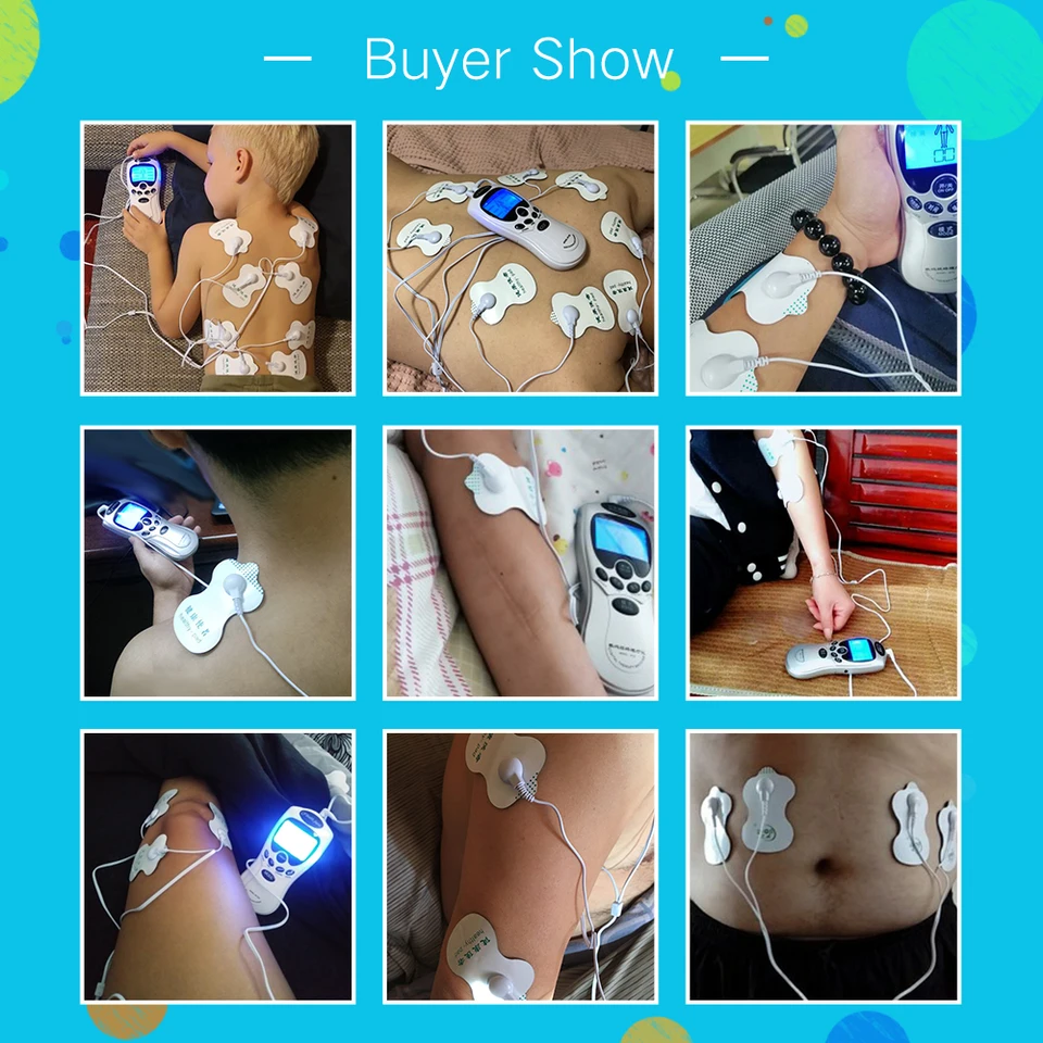 ISTIM EV-805 Decine EMS 4 Canali Combo Dispositivo Di Elettroterapia Decine Unità Per Stimolatore Muscolare E Antidolorifico Senza Farmaci - Foto 2