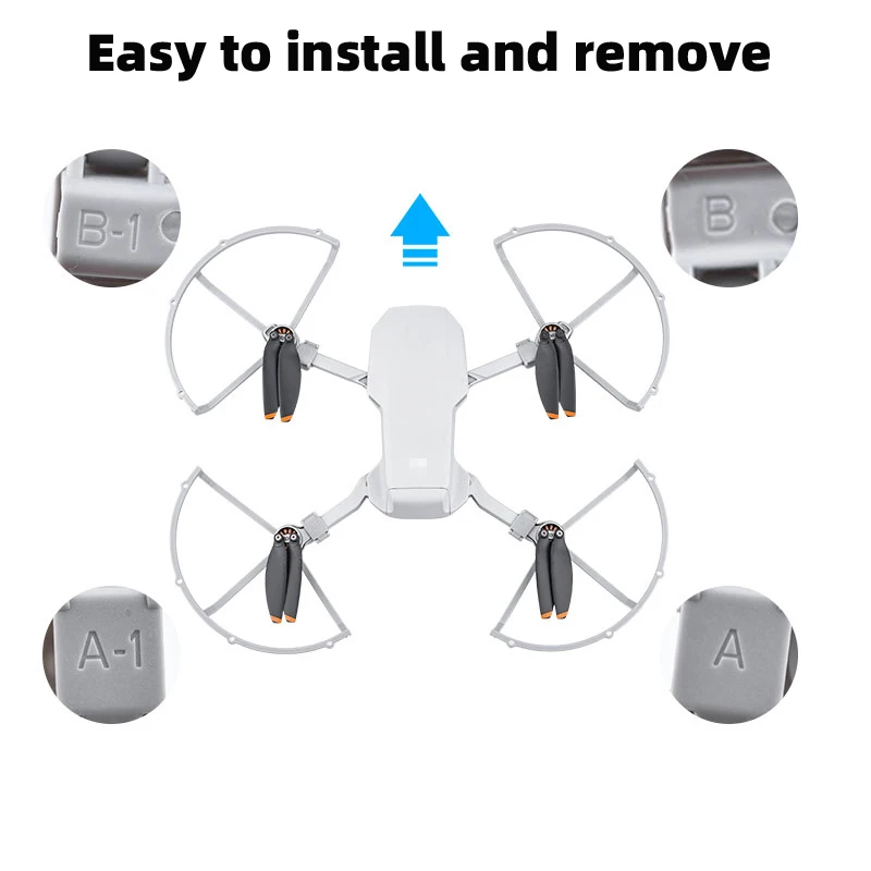 Protège-hélices pour DJI Mini SE/Mini 2/Mavic Mini - Gris clair