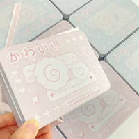 Metal Rectangular Empty Tin Box Cartoon Fish Cakes InsIdol Photocards Holder Jewelry Organizer Sticker Storage Box Stationery