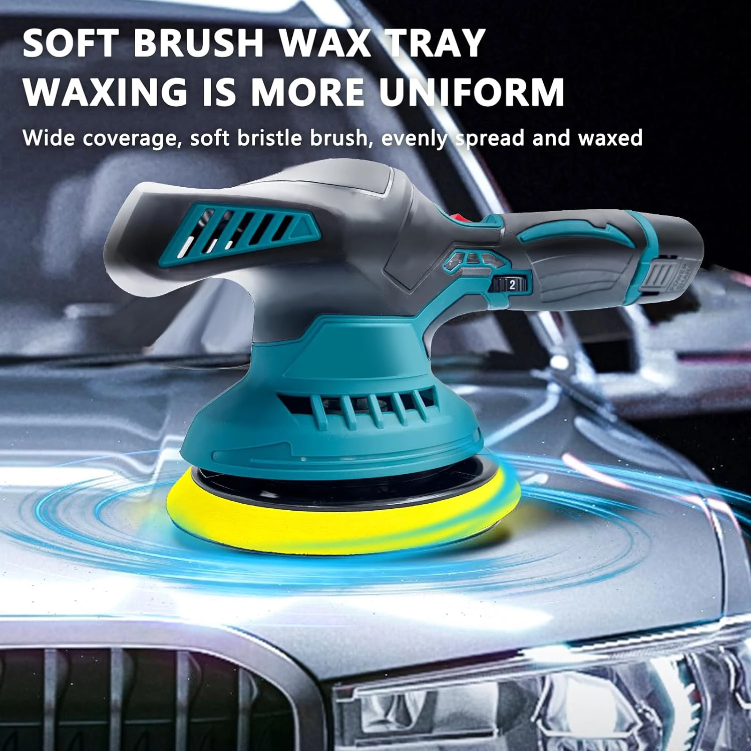 Cordless Car Polisher Rechargeable Electric Polishing Machine Automobiler Polishing Sealing Glaze Machine For Makita 18V Battery