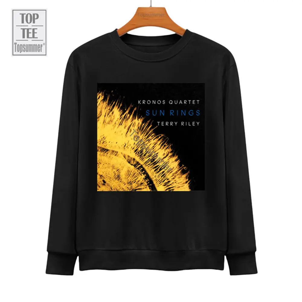 

Terry Riley: Sun Rings Album Hoodie Kronos Quartet Tour Sweatshirts Teens Pop Stylish Black Sweatshirt