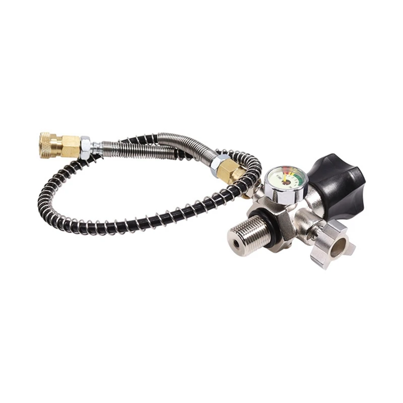 2Pcs M18X1.5 Thread 4500Psi SCBA Valve Regulator Fill Station Hose For