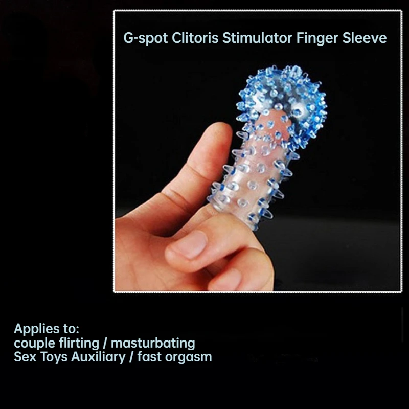 Double Finger Sleeve Adult Sex Toys For Women Vaginal Massager Female Masturbator G-spot Clitoris Stimulator Penis Enlargement sex toys