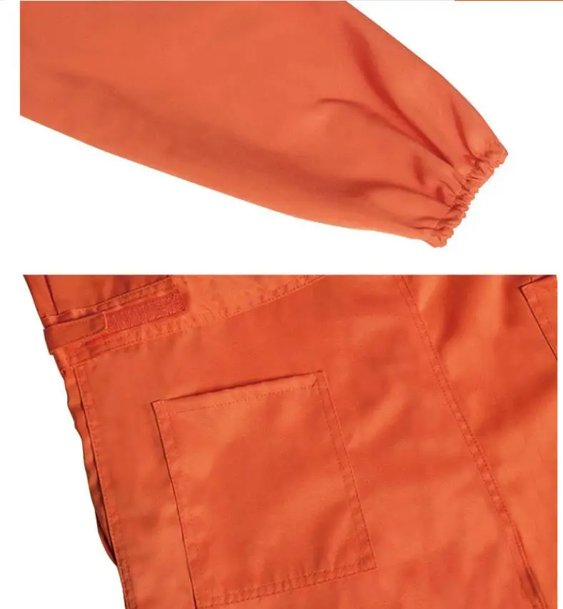 Plus Size New Streetwear Men Clothing Handsome Tooling Male Jumpsuit Overalls Men Fashion Orange Hooded Coverall Trousers