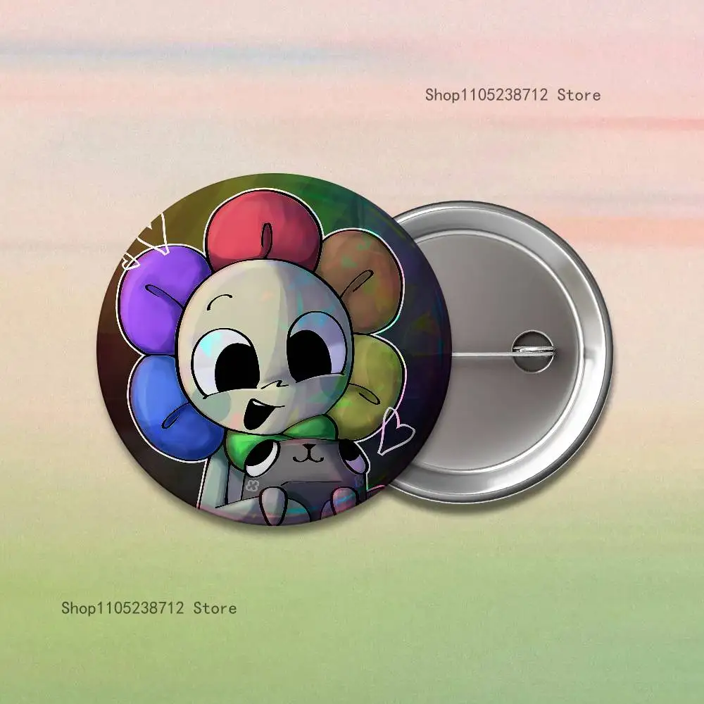 Horror-Themed Reflective Round Badges