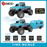 9IMOD 1/64 Mini RC Truck 2.4G Off-road Monster Truck Mini Alloy Model Climbing RC Car