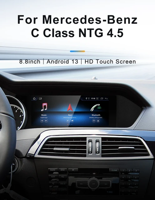 12.3インチ メルセデス・ベンツ Cクラス NTG4.0 アンドロイドナビ 