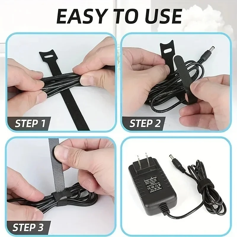 50PCS Cable Management and Organizer Set for Wire Protection and Organization