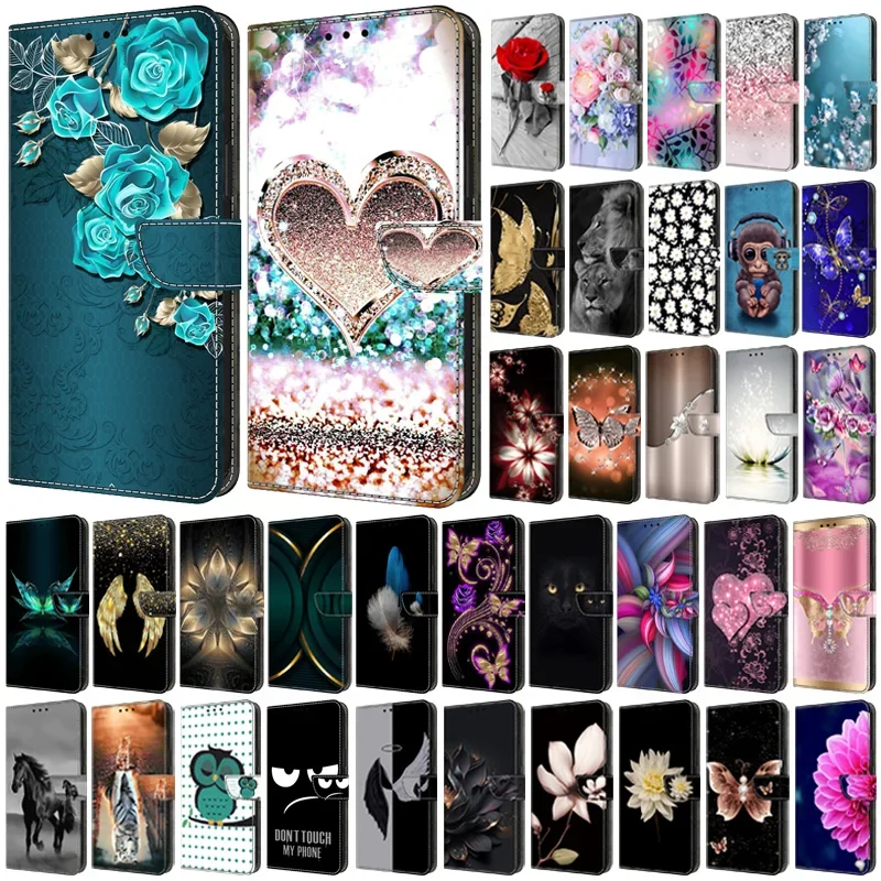 For Samsung A52s 5G Case Painted Pattern Wallet Flip Book Cover For Samsung Galaxy A52S A 52 A12 A22 A32 5G Phone Case Fundas