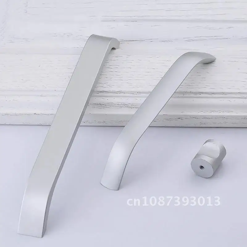 

Aluminum Door Knobs Cupboard Handle Drawer Pulls Cabinet Knobs and Handles Kitchen Handles Furniture Handle Silver Handle Knob