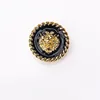 10pcs Lion Drips oil Luxury Metal Buttons For Trendy Clothing Sweater Cardigan Coat DIY Sewing Accessories Gold 15mm Buttons 4