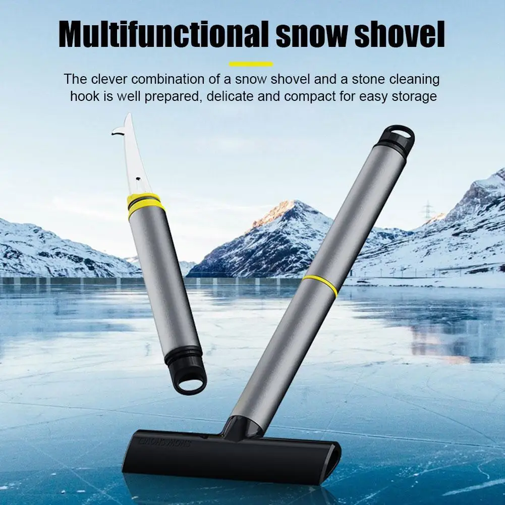 

Windshield Ice Scraper Shovel Ice Removal Tool Removable Handle Reusable Winter Car Essentials Frost Scraping Tool Supplies