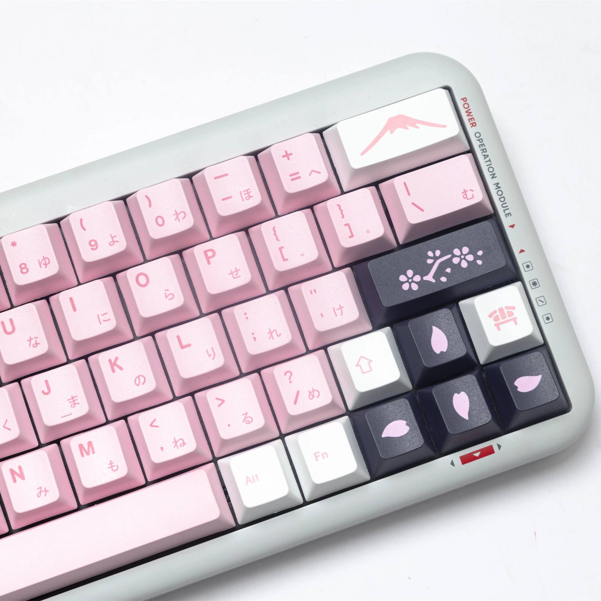 Cherry Blossom Japonês Keycaps 145 Teclas Pbt Sublimação de Tintura Perfil Cereja para mx Switch Teclado Mecânico Keycaps - Imagem 4